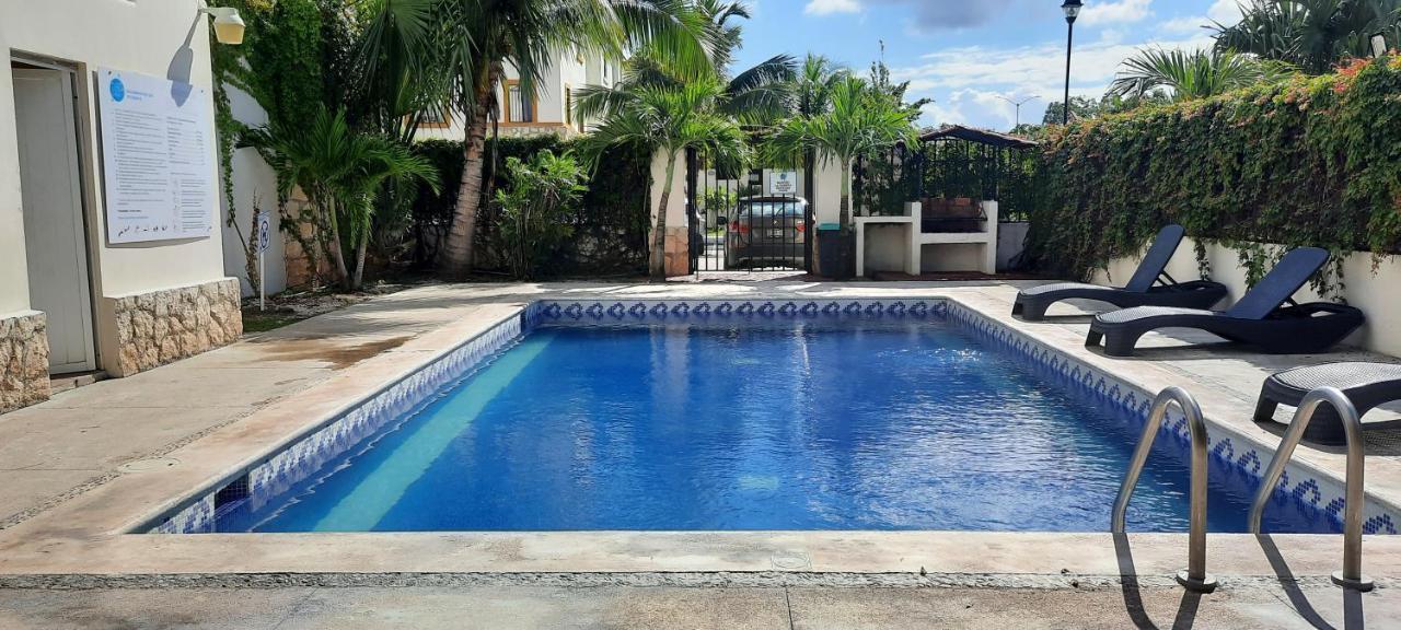 Apartamento en Fraccionamiento Privado 6 personas con piscina cerca de la Playa Playa del Carmen Exterior foto